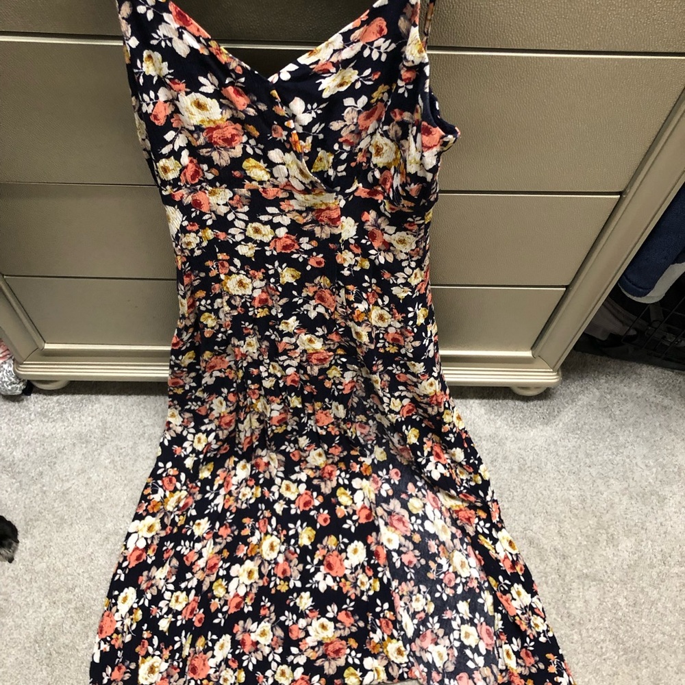 Lulus maxi dress floral with slit